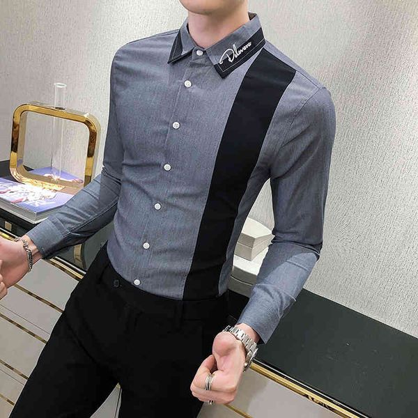 t shirts autumn fashion shirt shredded male design long sleeve korean casual fine adjustment formal business wear men's blouse 3xl 4840, White;black
t shirts autumn fashion shirt shredded male design long sleeve korean casual fine adjustment formal business wear men's blouse 3xl 4840, White;black