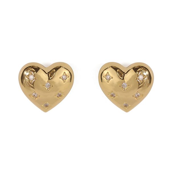 stud earring for women brass plated with 18k real gold earring studs for wedding, Golden
stud earring for women brass plated with 18k real gold earring studs for wedding, Golden