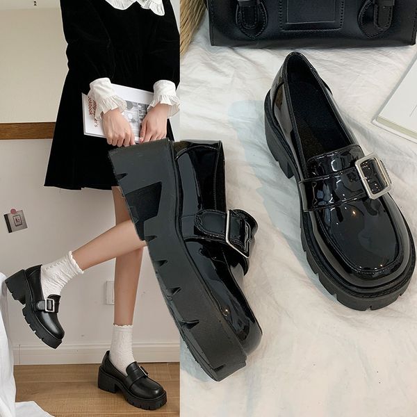 dress shoes women's leather moccasins 9151n, high-heeled shoes, buckles, thick soles, oxford style k61f, Black
dress shoes women's leather moccasins 9151n, high-heeled shoes, buckles, thick soles, oxford style k61f, Black