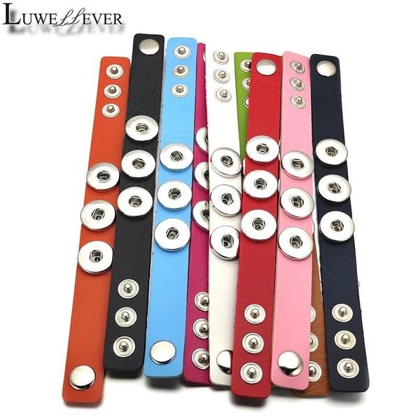 charm bracelets luwellever 3 snaps candy colors 174 pu leather retro fashion bracelet 18mm snap button bangle jewelry for women men gift, Golden;silver
charm bracelets luwellever 3 snaps candy colors 174 pu leather retro fashion bracelet 18mm snap button bangle jewelry for women men gift, Golden;silver