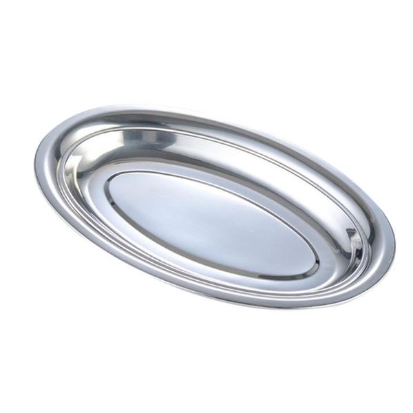 dishes & plates non magnetic stainless steel plate deepen oval steamed vermicelli ordinary shallow dish 28cm fish (silver)
dishes & plates non magnetic stainless steel plate deepen oval steamed vermicelli ordinary shallow dish 28cm fish (silver)