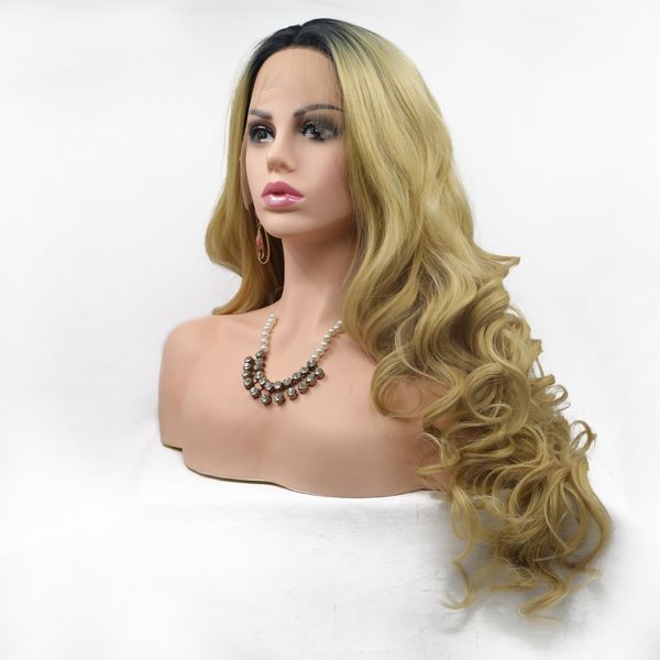2021 new european and american style former lace star same fashion blond long curly chemical fiber wig new online celebrity hairstyle lace w, Black
2021 new european and american style former lace star same fashion blond long curly chemical fiber wig new online celebrity hairstyle lace w, Black