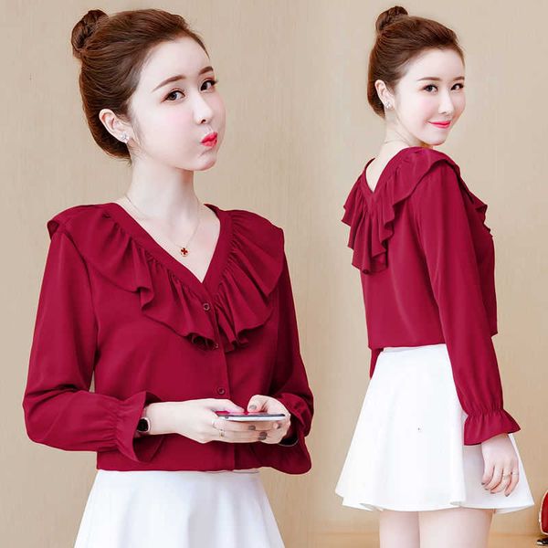 women's tanks & camis plus size shirts women v neck ruffle female elegant vintage puff sleeves chiffon button up shirt blouse ladies cl, White
women's tanks & camis plus size shirts women v neck ruffle female elegant vintage puff sleeves chiffon button up shirt blouse ladies cl, White