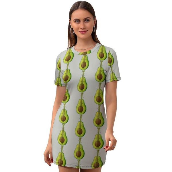 casual dresses avocado dress short sleeve printed day bodycon teen polyester classic one-piece, Black;gray
casual dresses avocado dress short sleeve printed day bodycon teen polyester classic one-piece, Black;gray