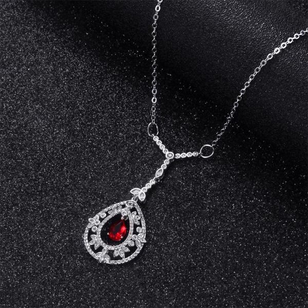 pendant necklace women red drop shaped with zircon motifs sweet and romantic surprise gift for girlfriend necklaces, Silver
pendant necklace women red drop shaped with zircon motifs sweet and romantic surprise gift for girlfriend necklaces, Silver