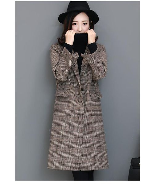 women's wool & blends nicesense casaco feminino abrigos mujer invierno 2021 winter coat women sobretudo plus size female overcoat mante, Black
women's wool & blends nicesense casaco feminino abrigos mujer invierno 2021 winter coat women sobretudo plus size female overcoat mante, Black