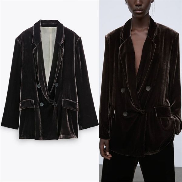 velvet pronounced shoulder blazer women vintage long sleeve winter coat female chic double breasted button blazers 210524, White;black
velvet pronounced shoulder blazer women vintage long sleeve winter coat female chic double breasted button blazers 210524, White;black