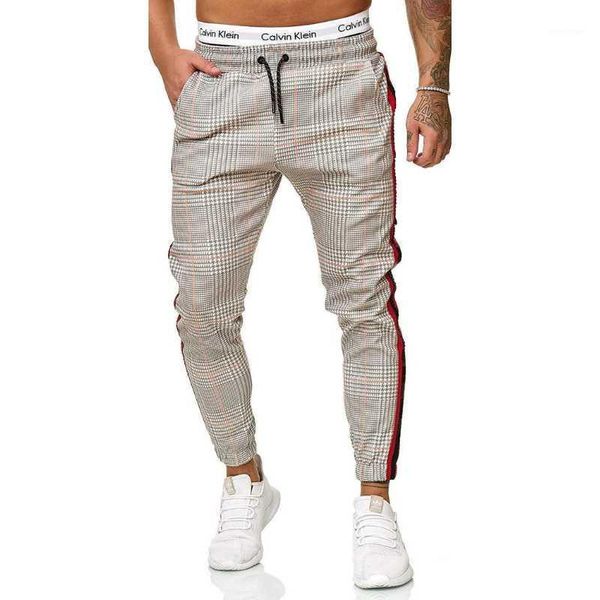 men side stripe printed twill grid pencil pants male slim fit trousers fitness casual sport straight jogging boyfriend men's, Black
men side stripe printed twill grid pencil pants male slim fit trousers fitness casual sport straight jogging boyfriend men's, Black