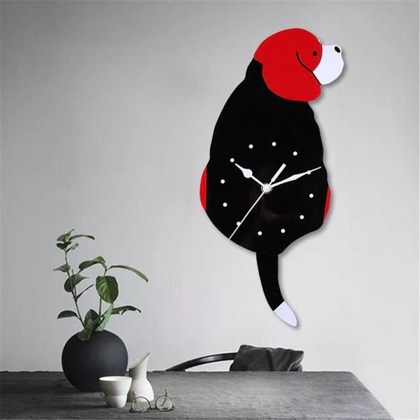 wall clocks black lovely dog creative acrylic children diy clock wagging tail puppy modern design home decor 
wall clocks black lovely dog creative acrylic children diy clock wagging tail puppy modern design home decor