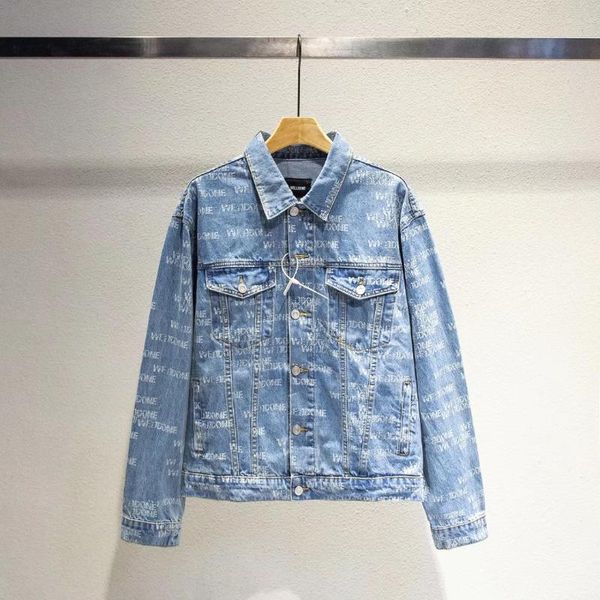 men's jackets winter men brand we11 done jacket alphabet logo print fashion denim high street coats casual punk style, Black;brown
men's jackets winter men brand we11 done jacket alphabet logo print fashion denim high street coats casual punk style, Black;brown