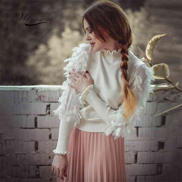 fashion flowers sleeves knitted sweater women spring autumn loose jumper ruffled collar c-079 210522, White;black
fashion flowers sleeves knitted sweater women spring autumn loose jumper ruffled collar c-079 210522, White;black
