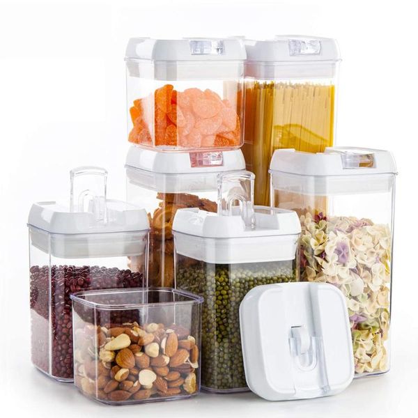 storage bottles & jars kitchen box food supplies grain tank moisture-proof sealed transparent
storage bottles & jars kitchen box food supplies grain tank moisture-proof sealed transparent