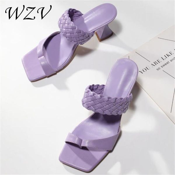 summer slippers women high heels fashion weave pu leather flip flops square toe shoes womens slippers outdoor rome sandals 35-42, Black
summer slippers women high heels fashion weave pu leather flip flops square toe shoes womens slippers outdoor rome sandals 35-42, Black