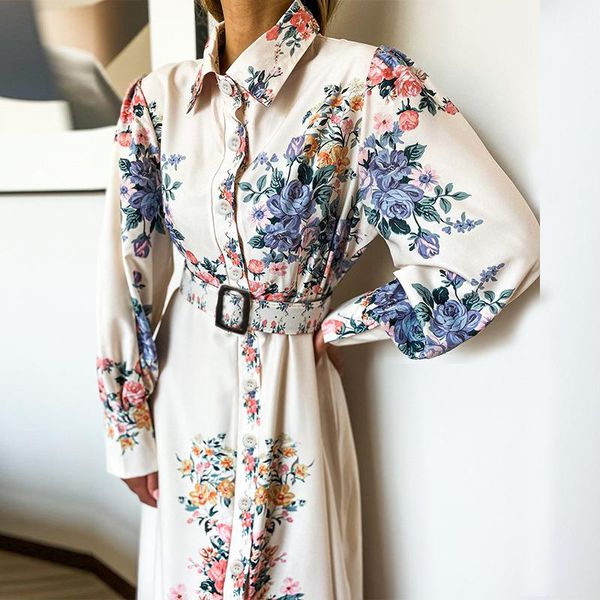 casual dresses 2021 women elegant turn down neck a line party shirt + belt printing maxi dress stunning florals pattern long sleeves, Black;gray
casual dresses 2021 women elegant turn down neck a line party shirt + belt printing maxi dress stunning florals pattern long sleeves, Black;gray