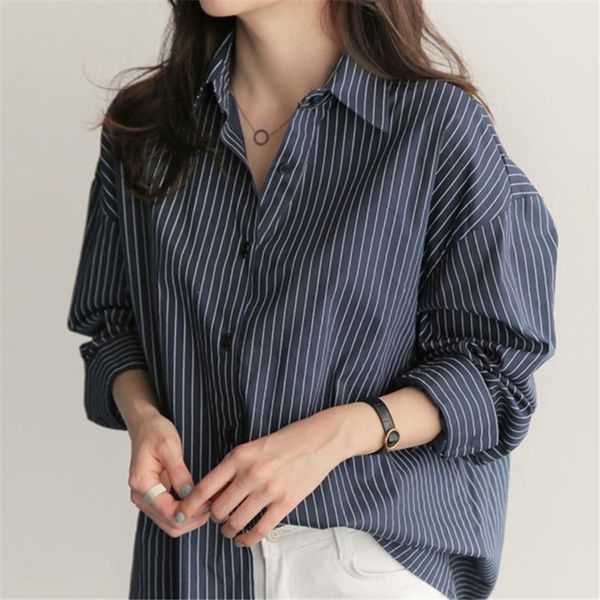autumn korean cotton striped blouse shirt women casual long sleeve loose blouses office lady female blusas clothes women's & shirts, White
autumn korean cotton striped blouse shirt women casual long sleeve loose blouses office lady female blusas clothes women's & shirts, White