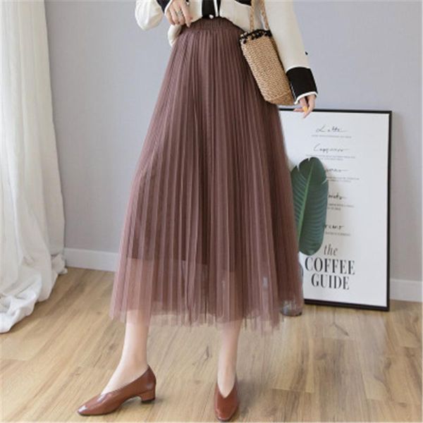 skirts 2021 long pleated tulle skirt women fashion korean school cute high waist maxi tutu female pink apricot pz2773, Black
skirts 2021 long pleated tulle skirt women fashion korean school cute high waist maxi tutu female pink apricot pz2773, Black
