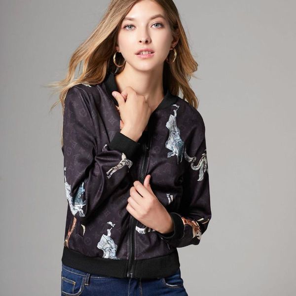 women's jackets 2021 winter autumn women long sleeve coats fashion causal ladies prints high quality, Black;brown 
women's jackets 2021 winter autumn women long sleeve coats fashion causal ladies prints high quality, Black;brown