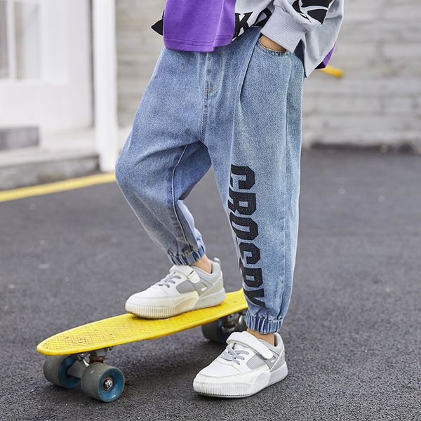 fashion hip hop pants boys jeans letter printed harem pants denim trousers kids boy jeans elastic waist pants children clothing, White
fashion hip hop pants boys jeans letter printed harem pants denim trousers kids boy jeans elastic waist pants children clothing, White