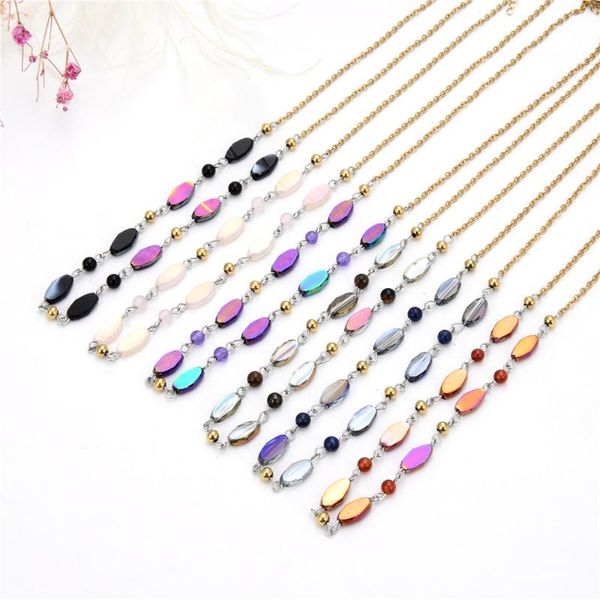 chains 2021 selling summer trendy women jewelry stainless steel natural nice colorful pure stone crystal dress necklace, Silver
chains 2021 selling summer trendy women jewelry stainless steel natural nice colorful pure stone crystal dress necklace, Silver
