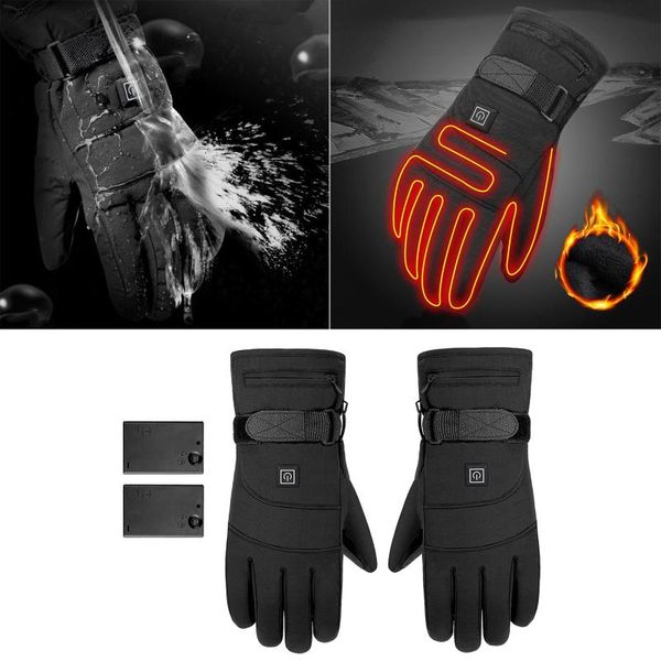cycling gloves heated rechargeable windproof moto riding thermal winter hand warmer, Black
cycling gloves heated rechargeable windproof moto riding thermal winter hand warmer, Black