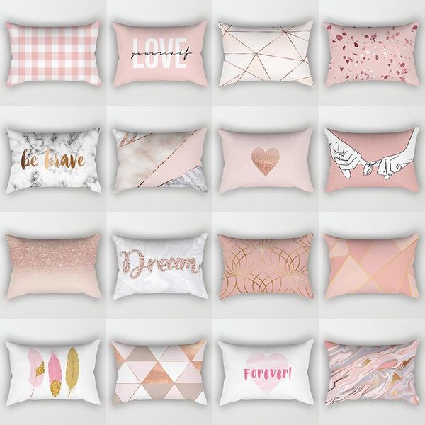 cushion/decorative pillow rose gold throw case geometric cushion cover home sofa decorative pillows 30x50cm
cushion/decorative pillow rose gold throw case geometric cushion cover home sofa decorative pillows 30x50cm