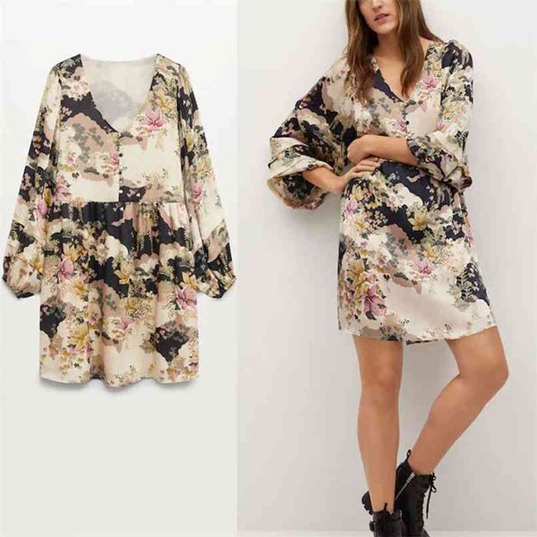 chiffon oriental print dress women long puff sleeve v neck vintage short dresses female fashion loose pleated vestido 210524, Black;gray
chiffon oriental print dress women long puff sleeve v neck vintage short dresses female fashion loose pleated vestido 210524, Black;gray