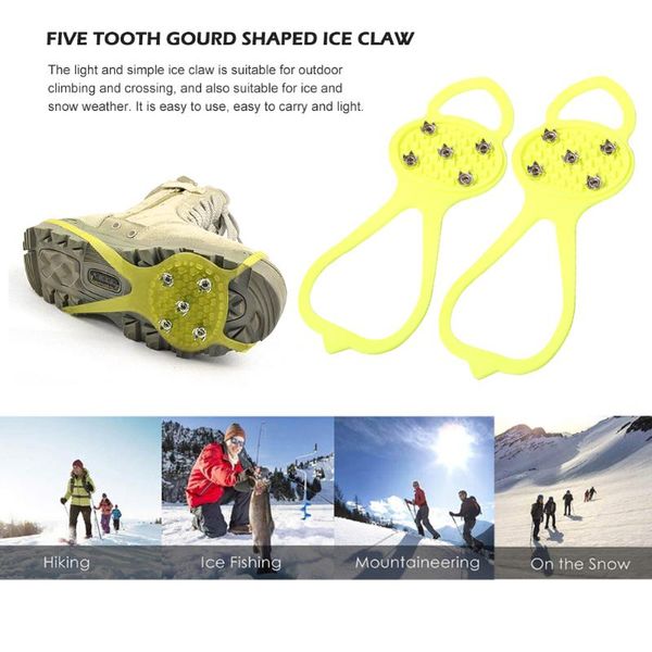 cords, slings and webbing 1 pair 5 teeth ice gripper spike grips cleats women men crampons for snow studs non-slip outdoor climbing hiking s
cords, slings and webbing 1 pair 5 teeth ice gripper spike grips cleats women men crampons for snow studs non-slip outdoor climbing hiking s