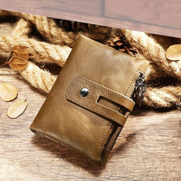 wallets men's leather wallet short clip creative double zipper buckle retro cowhide card bag coin purse, Red;black
wallets men's leather wallet short clip creative double zipper buckle retro cowhide card bag coin purse, Red;black