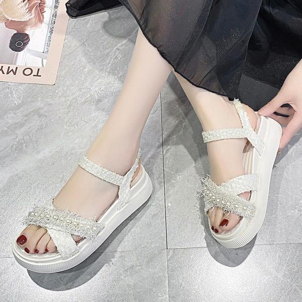 sandals summer casual thick bottom women fashion pearl ankle strap platform sandalias mujer outdoor comfort beach 2021, Black
sandals summer casual thick bottom women fashion pearl ankle strap platform sandalias mujer outdoor comfort beach 2021, Black