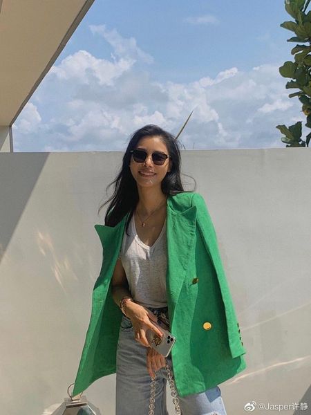 spring women green blazer coat female luxury jacket for ladies gdnz 2.20 women's suits & blazers, White;black
spring women green blazer coat female luxury jacket for ladies gdnz 2.20 women's suits & blazers, White;black