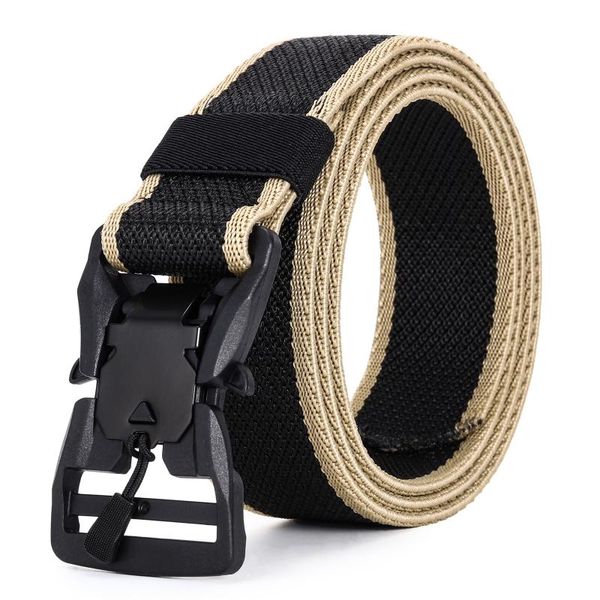 belts magnetic buckle men's belt stitched stripe fashion outdoor sports nylon gift box packaging, Black;brown
belts magnetic buckle men's belt stitched stripe fashion outdoor sports nylon gift box packaging, Black;brown