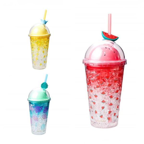 water bottle summer watermelon pineapple ice cup double-layered refrigeration cooling fruit juice drink with straw for cute girl
water bottle summer watermelon pineapple ice cup double-layered refrigeration cooling fruit juice drink with straw for cute girl