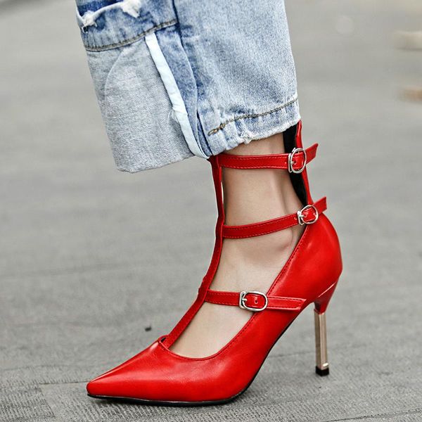 2021 fashion stiletto thin high heels party shoes woman red black buckle strap gladiator pumps sandals plus size 43 dress
2021 fashion stiletto thin high heels party shoes woman red black buckle strap gladiator pumps sandals plus size 43 dress