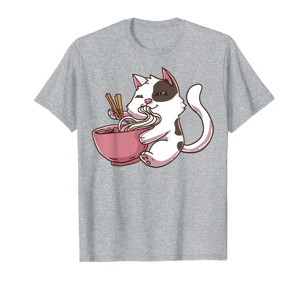 kawaii neko anime ramen cat t-shirt, White;black
kawaii neko anime ramen cat t-shirt, White;black