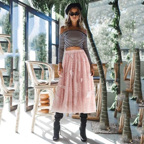 skirts fashion women spring high elastic waist mesh tutu skirt irregular long pleated elascity party vintage, Black
skirts fashion women spring high elastic waist mesh tutu skirt irregular long pleated elascity party vintage, Black