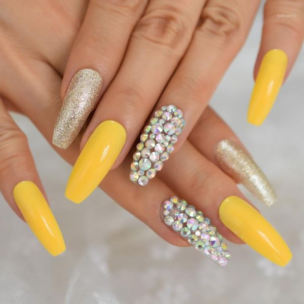 neon leon yellow press on false nails holo gems gold glitter extra long coffin ballerina full fingersnails adhesive tapes1, Red;gold
neon leon yellow press on false nails holo gems gold glitter extra long coffin ballerina full fingersnails adhesive tapes1, Red;gold