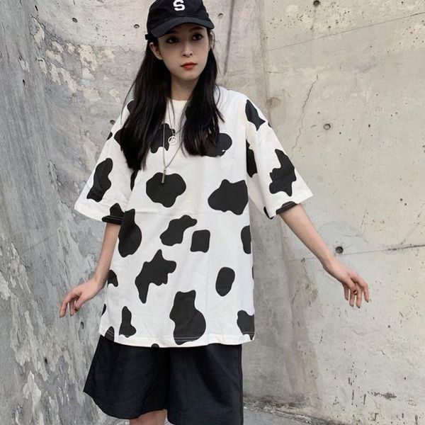 summer harajuku korean style short-sleeved t-shirt cow print ins bf loose women's, White
summer harajuku korean style short-sleeved t-shirt cow print ins bf loose women's, White