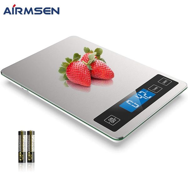 airmsen 15kg kitchen scale household electronic digital food scale cooking baking scale kitchen measuring tool stainless steel
airmsen 15kg kitchen scale household electronic digital food scale cooking baking scale kitchen measuring tool stainless steel