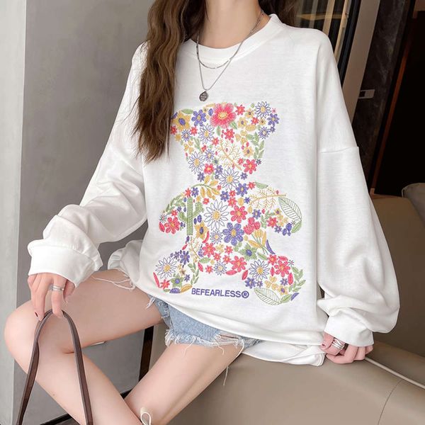 loose large women's sweater autumn dress cartoon embroidered jacket fashion casual long sleeve top, Black
loose large women's sweater autumn dress cartoon embroidered jacket fashion casual long sleeve top, Black