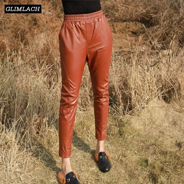 women's pants & capris women sheepskin genuine pencil lady luxury real leather trousers elegant autumn elastic waist streetwear, Black;white
women's pants & capris women sheepskin genuine pencil lady luxury real leather trousers elegant autumn elastic waist streetwear, Black;white