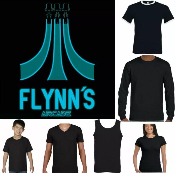 tron mens t-shirt flynn's arcade man 80s movie game pc moto ps4 xbox top, White;black
tron mens t-shirt flynn's arcade man 80s movie game pc moto ps4 xbox top, White;black