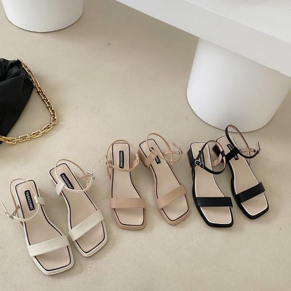sandals all-match block heels clear low-heeled shoes with strap med 2021 summer suit female beige chunky fashion medi, Black
sandals all-match block heels clear low-heeled shoes with strap med 2021 summer suit female beige chunky fashion medi, Black