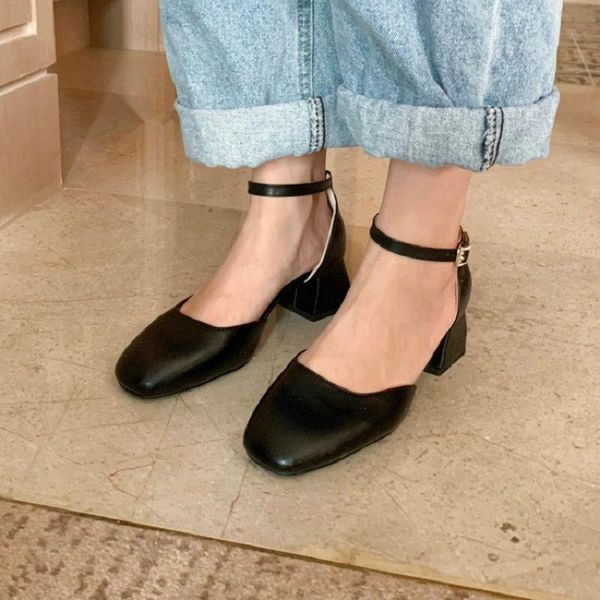 zawsthia lady office middle heels retro mary janes shoes pumps bukle strap solid color women thick sandals celebrity, Black
zawsthia lady office middle heels retro mary janes shoes pumps bukle strap solid color women thick sandals celebrity, Black
