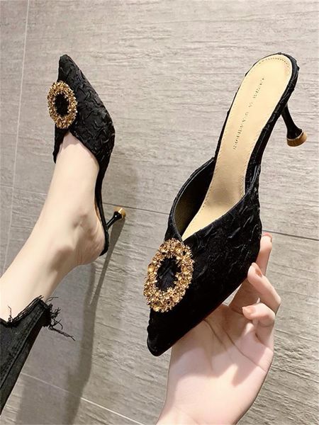 shoes cover toe slippers heels glitter slides med slipers women high jelly thin 2021 pumps crystal rubber pu womens slippe, Black
shoes cover toe slippers heels glitter slides med slipers women high jelly thin 2021 pumps crystal rubber pu womens slippe, Black