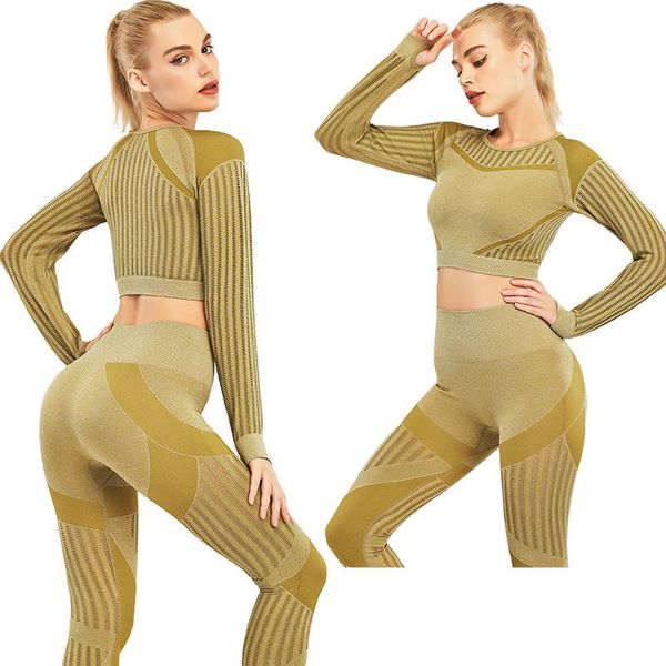 yoga outfit high waist leggings workout gym suit fitness sport sets with mesh seamless set outfits women crop top
yoga outfit high waist leggings workout gym suit fitness sport sets with mesh seamless set outfits women crop top