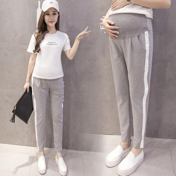 maternity bottoms spring autumn women leisure and loose adjustment of high waist fashion pregnant to support abdominal pants, White
maternity bottoms spring autumn women leisure and loose adjustment of high waist fashion pregnant to support abdominal pants, White