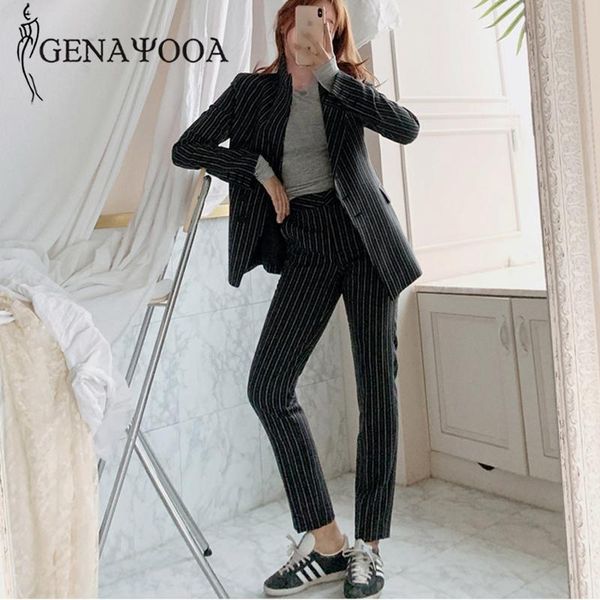 two piece dress genayooa vintage autumn winter women pant suit for ladies set blazer jacket and 2021 office wear striped suits, White
two piece dress genayooa vintage autumn winter women pant suit for ladies set blazer jacket and 2021 office wear striped suits, White