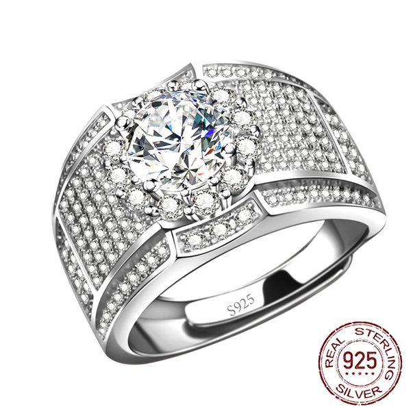 original silver 925 men wedding adjustable ring with luxury 7.5mm 1.5 ct lab diamond jewelry gift size 7-12 jm-052, Slivery;golden
original silver 925 men wedding adjustable ring with luxury 7.5mm 1.5 ct lab diamond jewelry gift size 7-12 jm-052, Slivery;golden