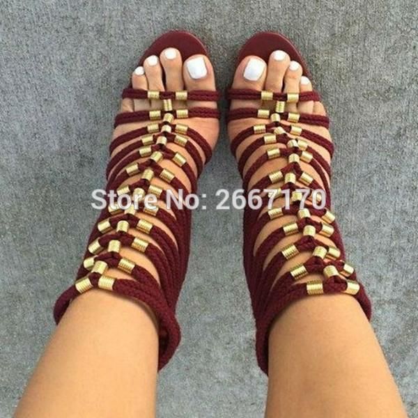 brand ropes strappy women sandals 2021 summer open toe high heel gladiator shoes woman cut-outs big size 35-42, Black
brand ropes strappy women sandals 2021 summer open toe high heel gladiator shoes woman cut-outs big size 35-42, Black