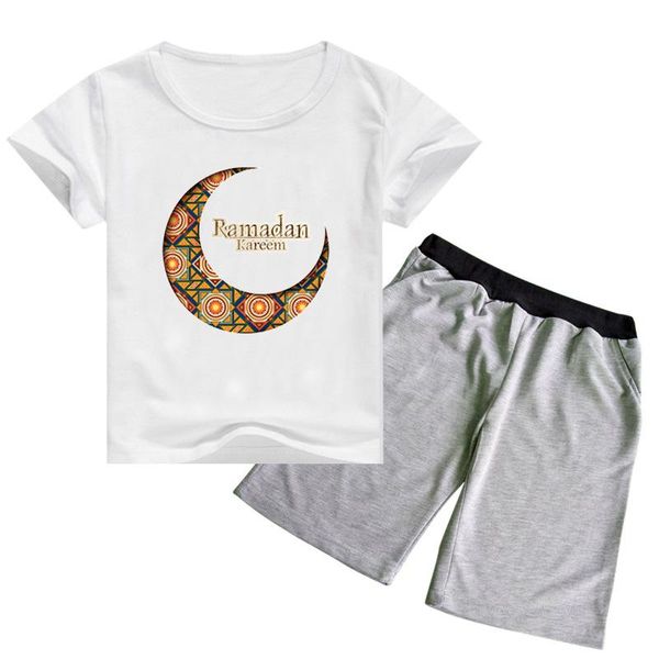 summer muslim ramadan clothes kids tracksuit boys blessed eid cartoon short sleeve t-shirt shorts 2pcs sets toddler girls outfit clothing, White
summer muslim ramadan clothes kids tracksuit boys blessed eid cartoon short sleeve t-shirt shorts 2pcs sets toddler girls outfit clothing, White